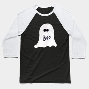 Boo Ghost Halloween Baseball T-Shirt